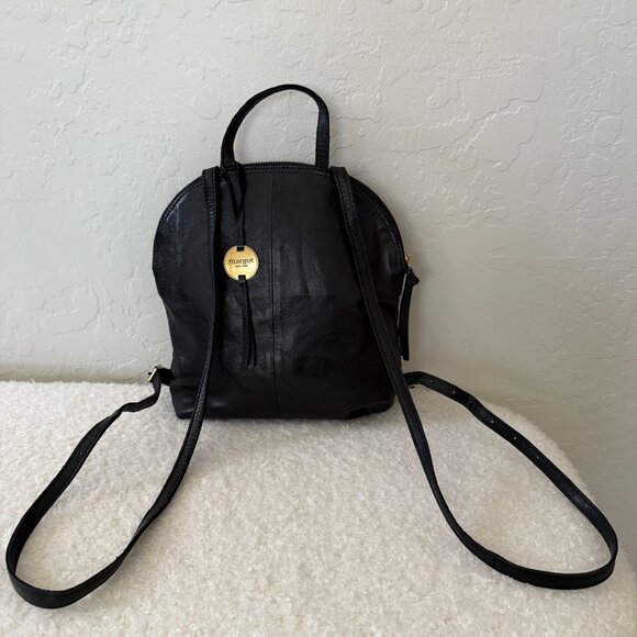 Margot New York Leather "Camille" Backpack BLACK - Picture 4 of 16